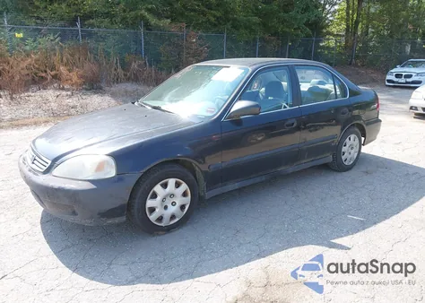 2000 Honda Civic Lx из США, поврежденный, VIN 1HGEJ6575YL060766